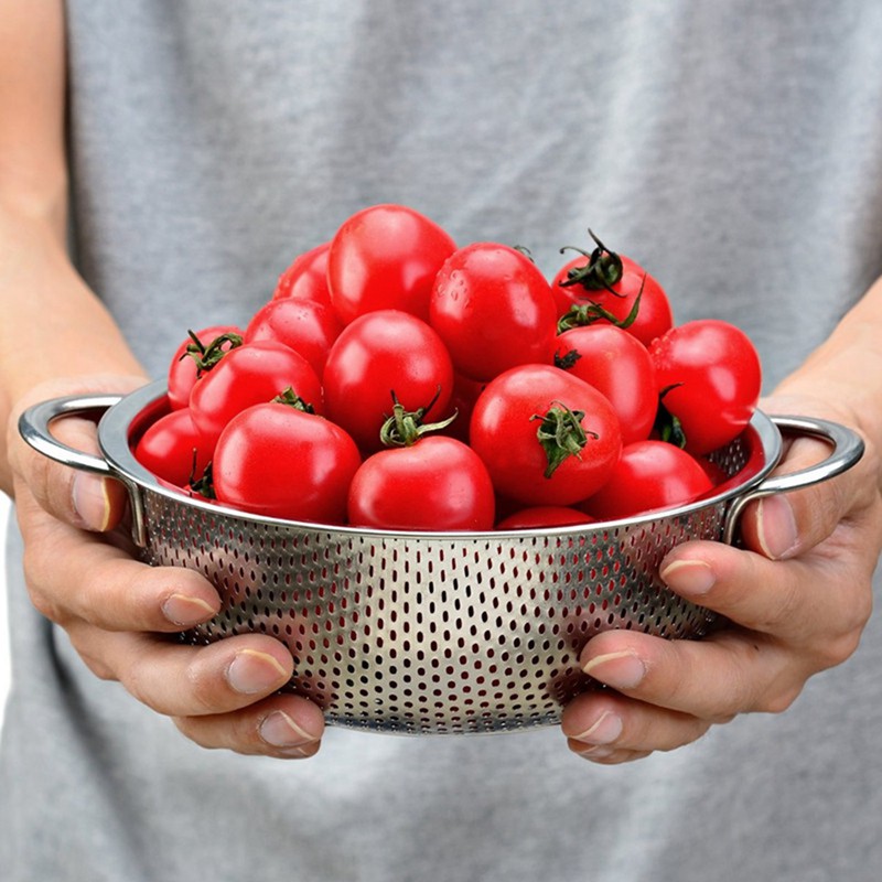 3 Pieces Stainless Steel Colander Kitchen Strainer with Handles