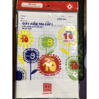 [Sỉ] 10 Tập giấy kiểm tra ôly Hồng Hà Điểm 10