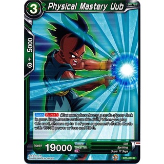 Thẻ bài Dragonball - bản tiếng Anh - Physical Mastery Uub / BT5-063'