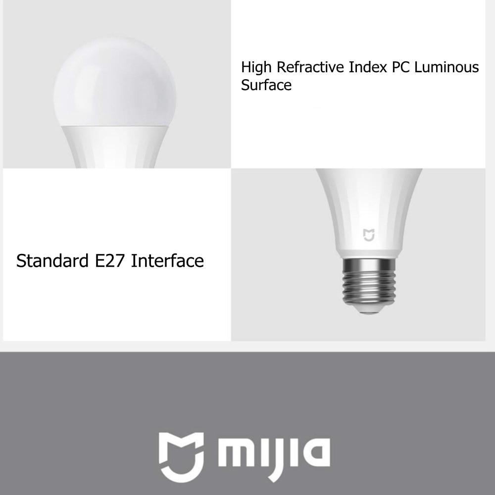 Bóng Đèn Led Thông Minh Xiaomi Mijia E27 5w 2700-6500k Điều Khiển Bằng Giọng Nói