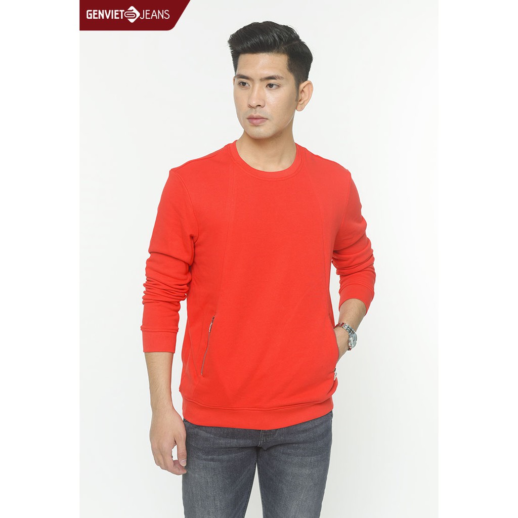 Áo Nỉ Dài Tay Nam Túi Khóa T4123H645 GENVIET | BigBuy360 - bigbuy360.vn