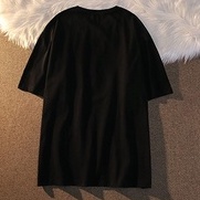 Áo thun ZHELIHANGFEI tay ngắn form rộng họa tiết hình thỏ phong cách preppy dễ phối đồ