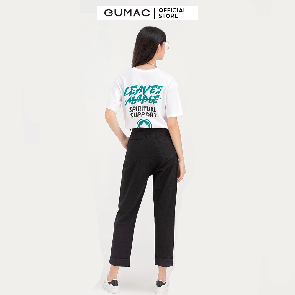 [Mã WABRGM11 giảm 10% đơn 250K] Áo thun nữ in lá phong GUMAC ATB701 | BigBuy360 - bigbuy360.vn