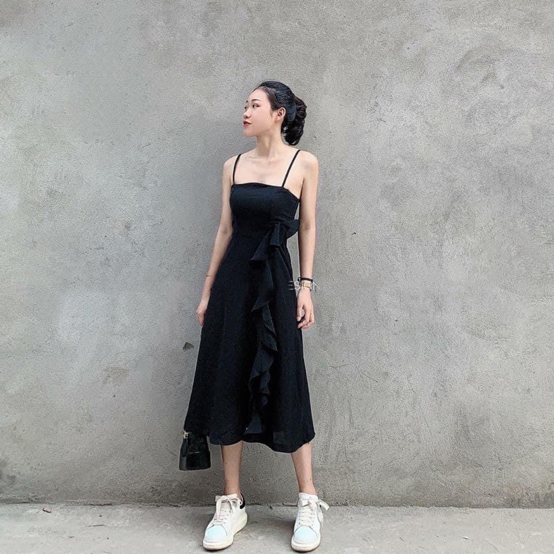 BENY CAMI DRESS - ĐẦM 2S CUỐN BÈO XẺ TÀ | BigBuy360 - bigbuy360.vn