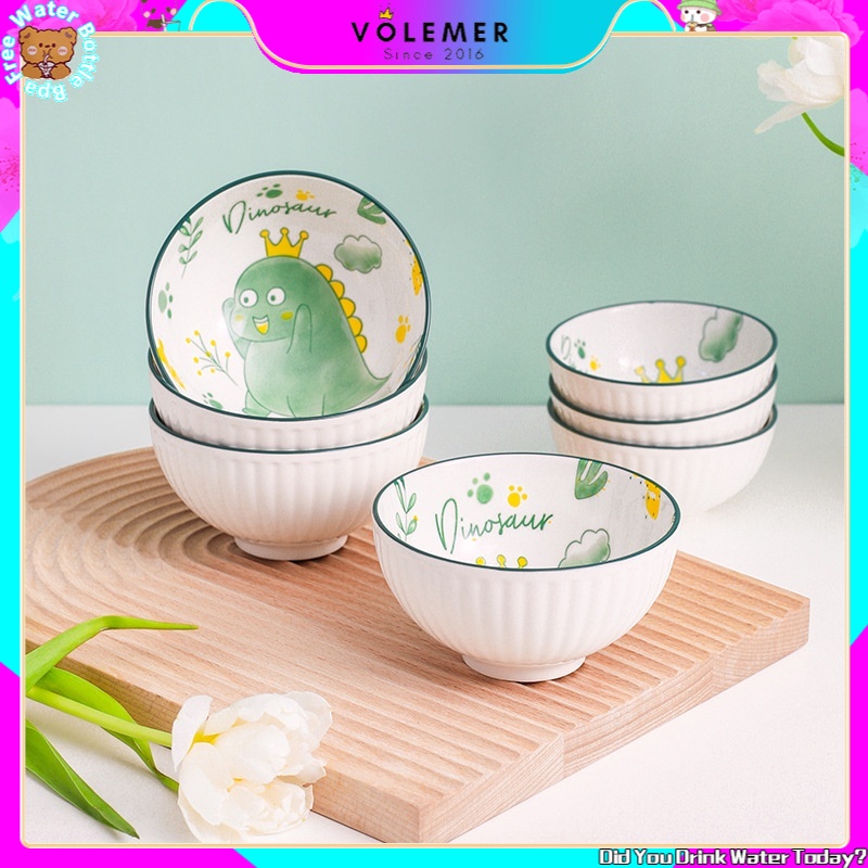 Tô sứ Volemer hình khủng long hoạt hình sáng tạo phong cách Nhật Bản