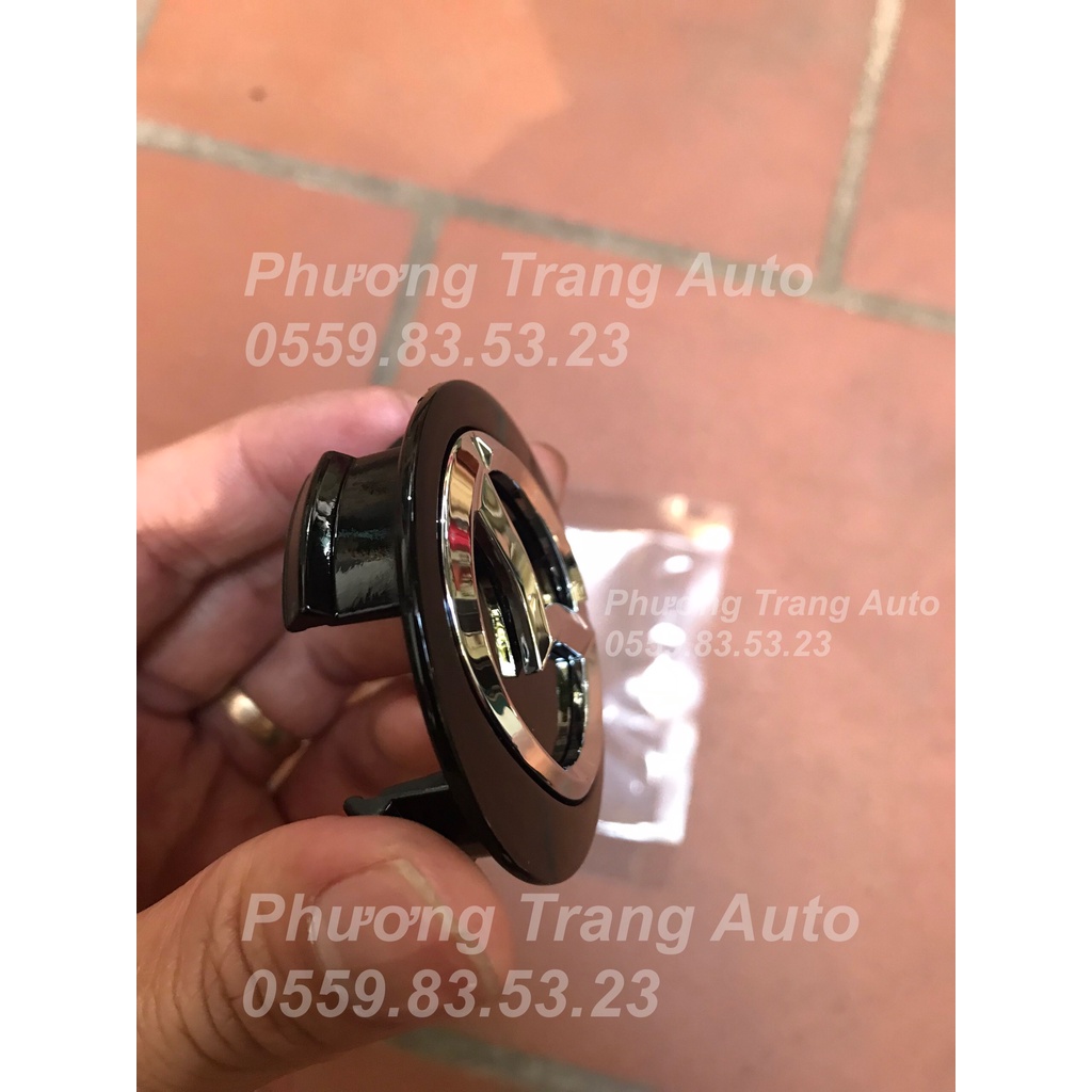 Logo chụp mâm -Logo ốp vành lazang bánh xe mazda đường kính 57mm màu đen bằng nhựa ABS cao cấp