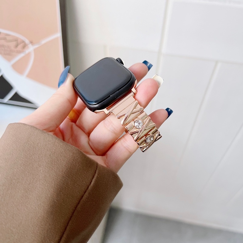 Dây Đeo Bằng Thép Không Gỉ 41mm 45mm 40mm 44mm Dành Cho Apple watch series 7/6/SE/5/4