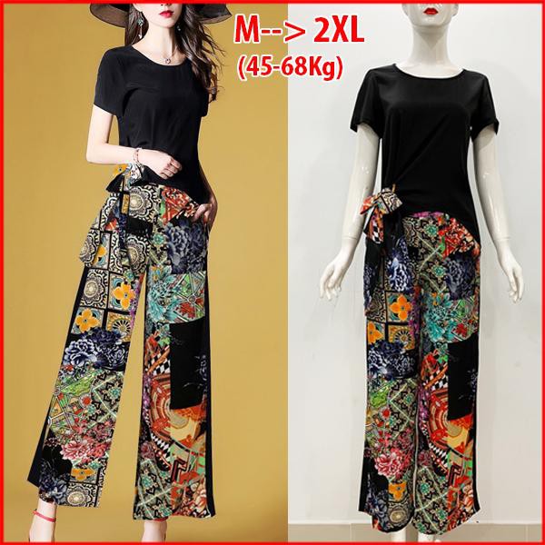 ROMI - BỘ ĐỒ CÔNG SỞ DẠO PHỐ KIỂU SET CÔNG SỞ CAO CẤP ÁO CỘT EO QUẦN IN HỌA TIẾT - SET BỘ CÔNG SỞ NỮ 3101 3128 3143