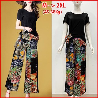 ROMI - BỘ ĐỒ CÔNG SỞ DẠO PHỐ KIỂU SET CÔNG SỞ CAO CẤP ÁO CỘT EO QUẦN IN HỌA TIẾT - SET BỘ CÔNG SỞ NỮ  3101 3128 3143