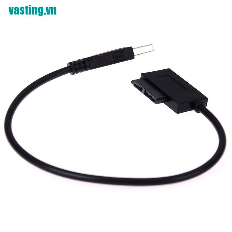 SATA DVD Dây Cáp Chuyển Đổi Ổ Đĩa Quang V Usb Sang 7 + 6 13pin