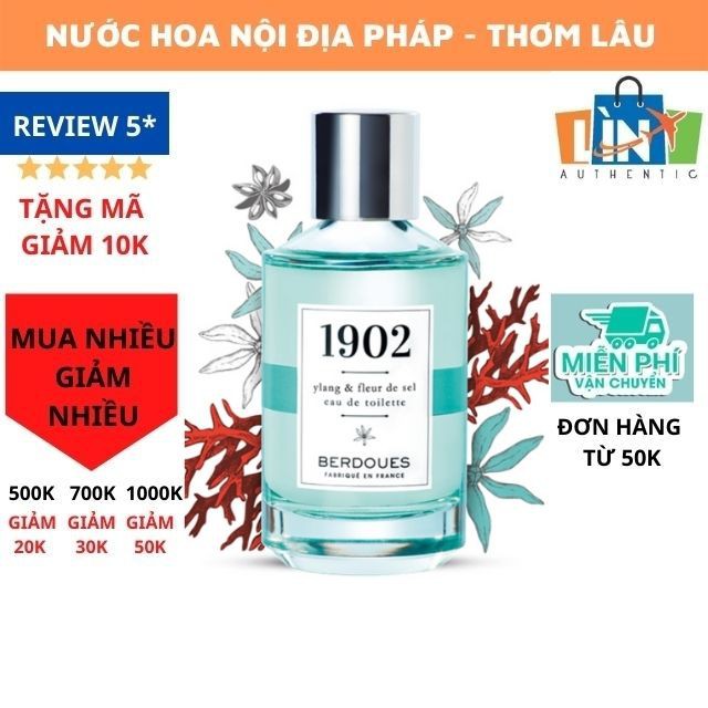 [Mẫu thử 2ml - Xịt Là Thơm] Nước hoa nữ Berdoues 1902 Ylang & Fleur De Sel Eau De Toilette hương hoa ngọc lan tây