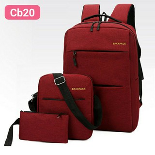 COMBO BALO NAM NỮ BACKPACK 3 MÓN