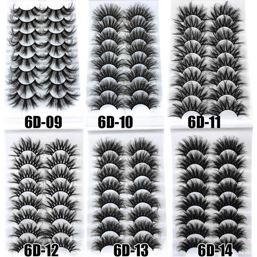 Set 8 Cặp Lông Mi Giả Mi Giả 25mm Trang Điểm Tự Nhiên MIH SKONHED