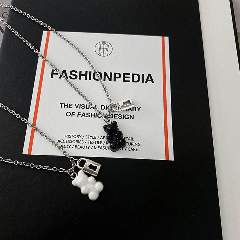 Vòng cổ Mặt Nhựa Resin Màu Trơn Dễ Thương Phong Cách Hàn Quốc Cho Cặp Đôi