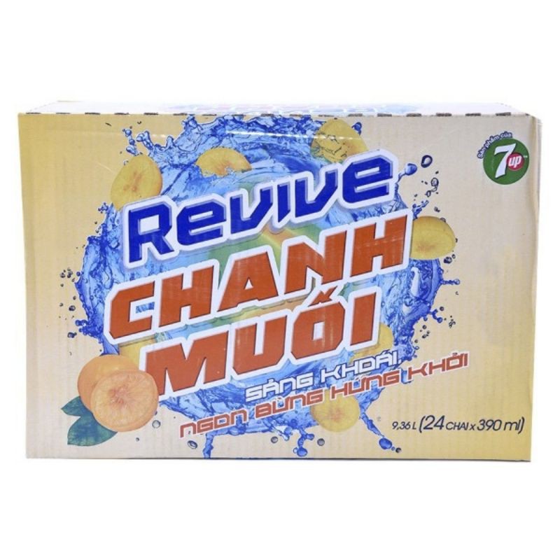 Lốc Nước 6 Chai Chanh Muối Revive  390Ml