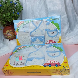 Set quà sơ sinh 8 món vải sợi tre Uala & Rogo