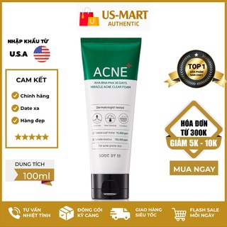 Sữa rửa mặt some by mi acne bha-aha-pha 30 days miracle acne clear foam