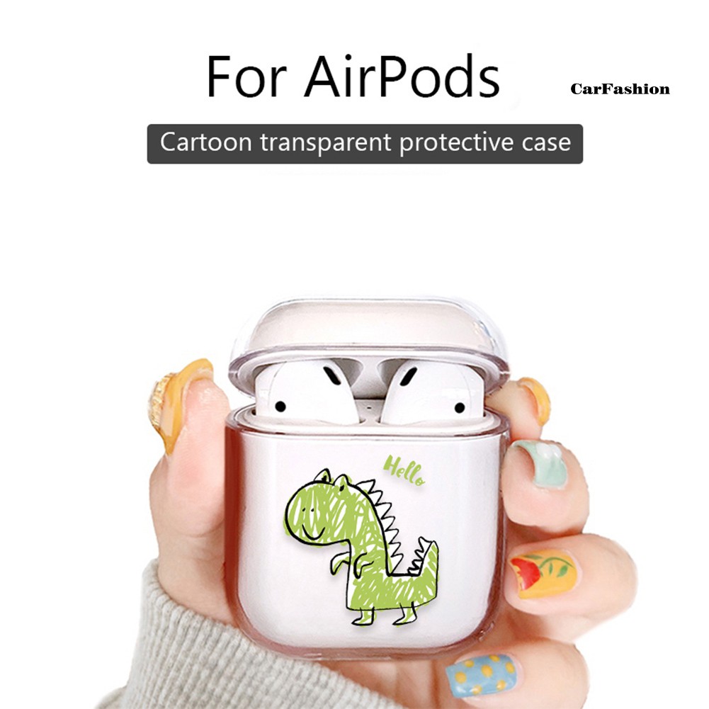 Vỏ Bảo Vệ Hộp Sạc Tai Nghe Airpods 1 2 Cứng Trong Suốt Chống Sốc Họa Tiết Hoạt Hình Dễ Thương