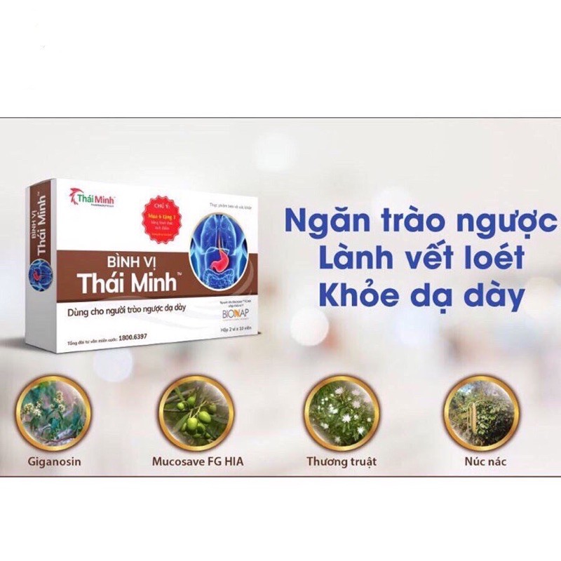 [Tích điểm nhận quà] Bình vị Thái Minh - Hộp 20 viên