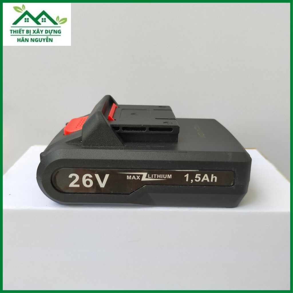 Pin máy khoan cầm tay,5 cell 26V Li-Ion 1500mAh, pin máy công cụ dụng cụ 26V lithium