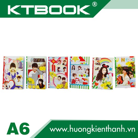 combo 10 cuốn Sổ bìa giấy cứng cao cấp KTBOOK khổ A6 40 trang M