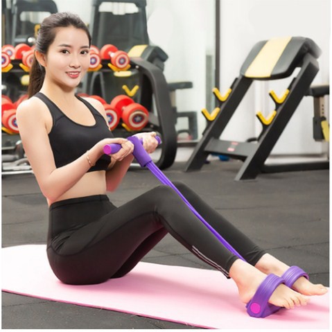 Dụng cụ tập gym cơ bụng, cơ vai, ngực dây kéo cao su co dãn tại nhà cho nam, nữ