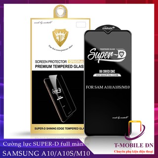 Kính cường lực Samsung A10 A10S M10 M20 Super-D MIETUBL Full viền Đen Fullbox