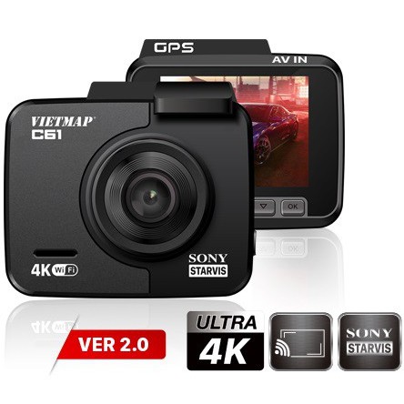 Camera hành trình VIETMAP C61(loại thường) + thẻ 32GB -Cảnh Báo Giao Thông Bằng Giọng Nói