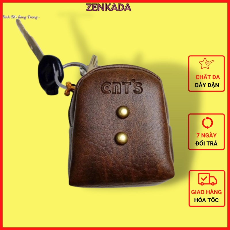 Ví da mini Zenka đựng tiền lẻ, làm móc khóa cực kỳ tiện dụng