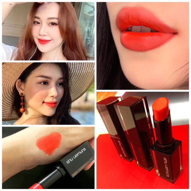 (Tặng kèm gương mini) Son Shu Uemura vỏ đen màu 550- 570-580-783-784-193 | BigBuy360 - bigbuy360.vn