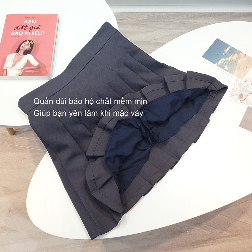 Chân váy xếp ly dáng váy tennis trẻ trung - hàng đẹp may kỹ FCV01