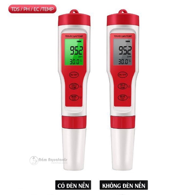 Bút Test Nước 4 in 1 EZ-9908 | Đo pH - TDS - EC và Nhiệt độ | Dùng kiểm tra nước uống, thuỷ canh, bể cá thuỷ sinh