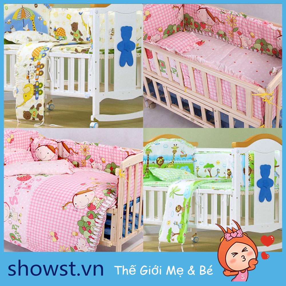 Set 5 chăn gối nệm xinh xắn giữ ấm cho bé