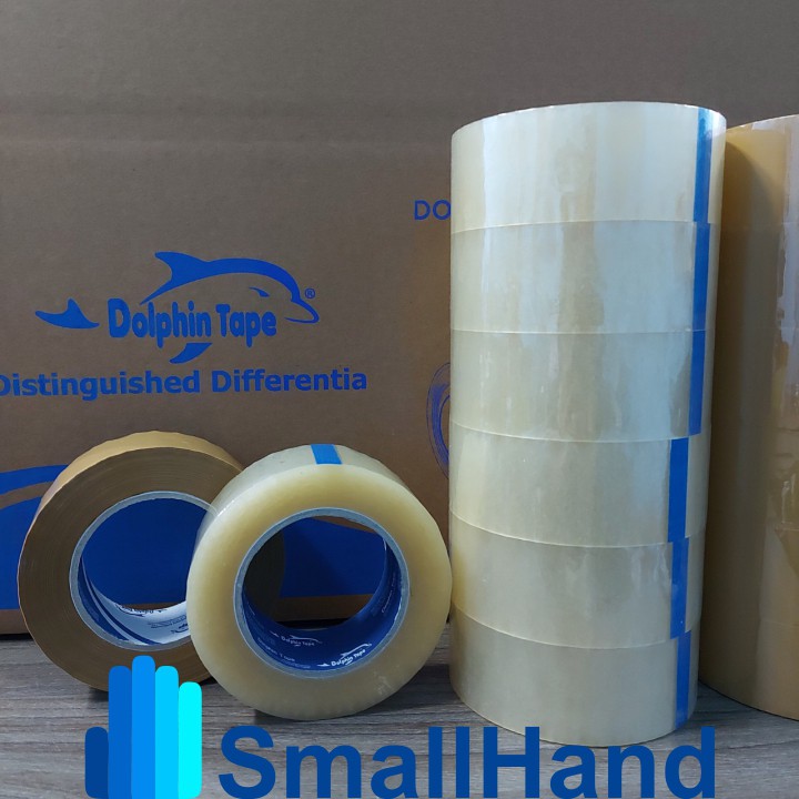 Băng dính  đóng hàng 47mm x 150Y – Nhãn hiệu Dolphin – Chuyên dùng cho đóng gói hàng hóa, thùng carton