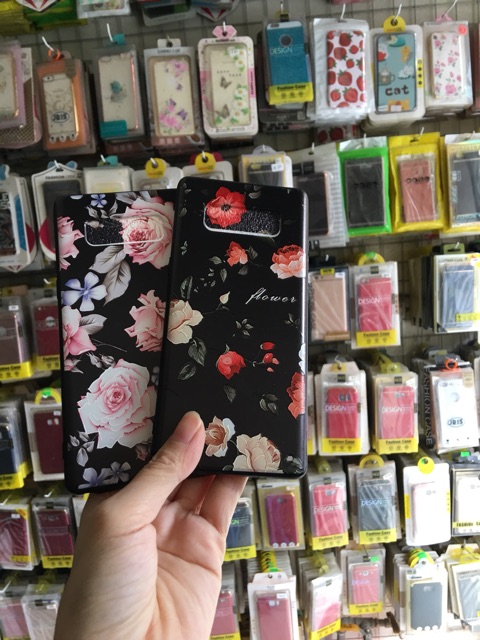 Ốp Note8 Hoa 3D nổi