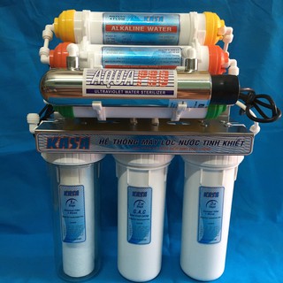 MÁY LỌC NƯỚC CÔNG NGHỆ NANO CÓ ĐÈN UV 11W-KASA KS09  9 LÕI LỌC cho tất cả nguồn nước