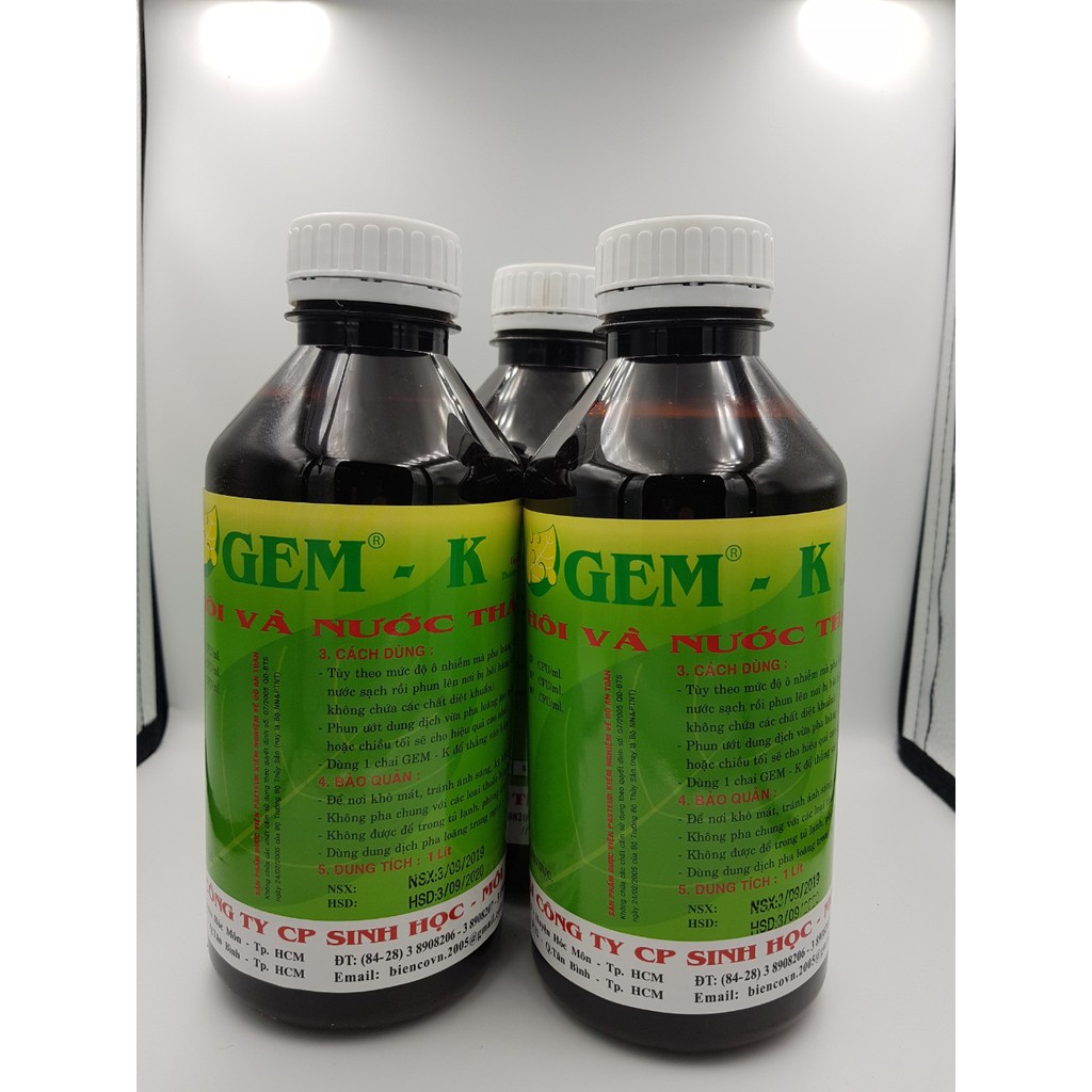 Men vi sinh xử lý mùi hôi, ủ phân GEM K