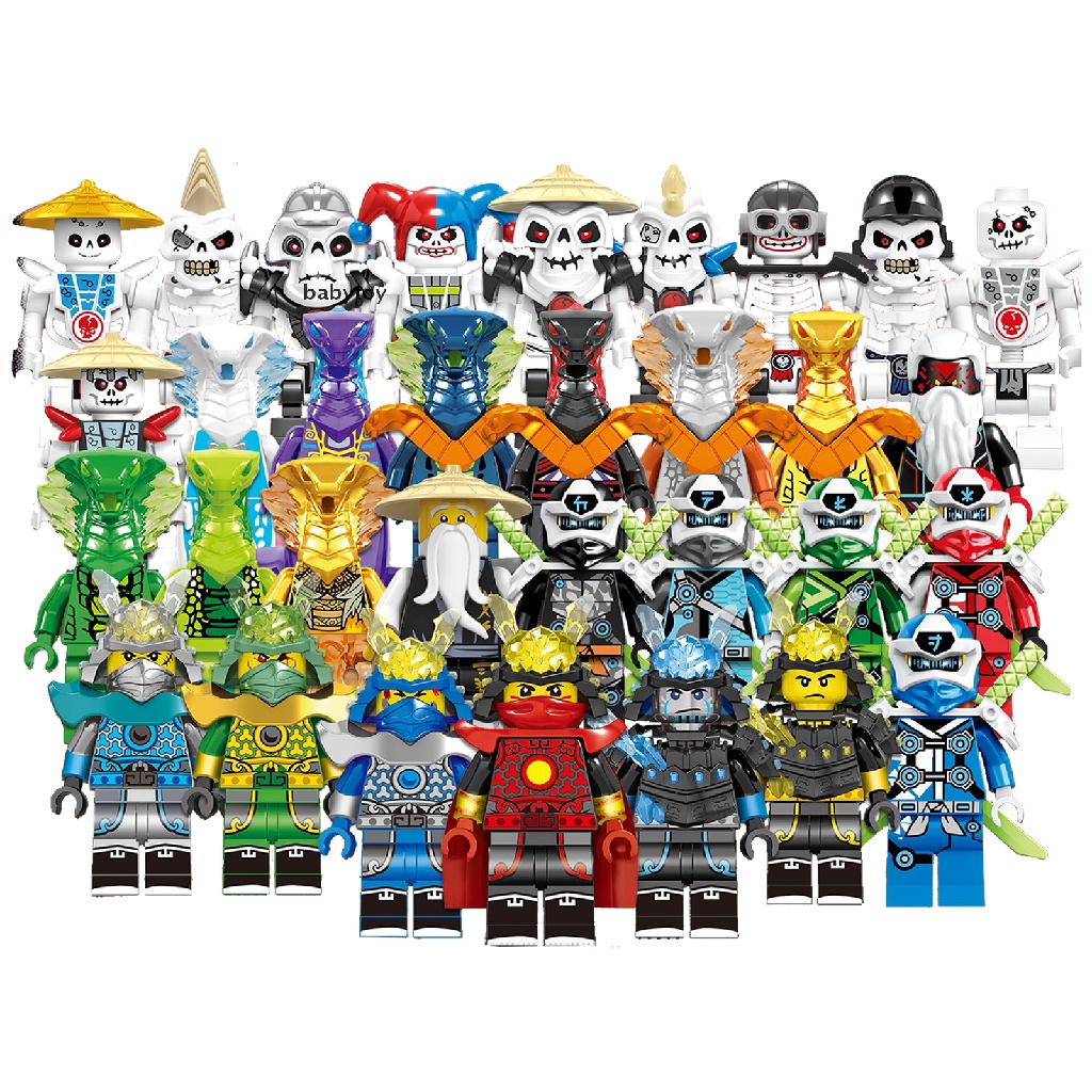 Bộ 32 mô hình nhân vật Ninjago Mini Kai Jay Sensei Wu Master