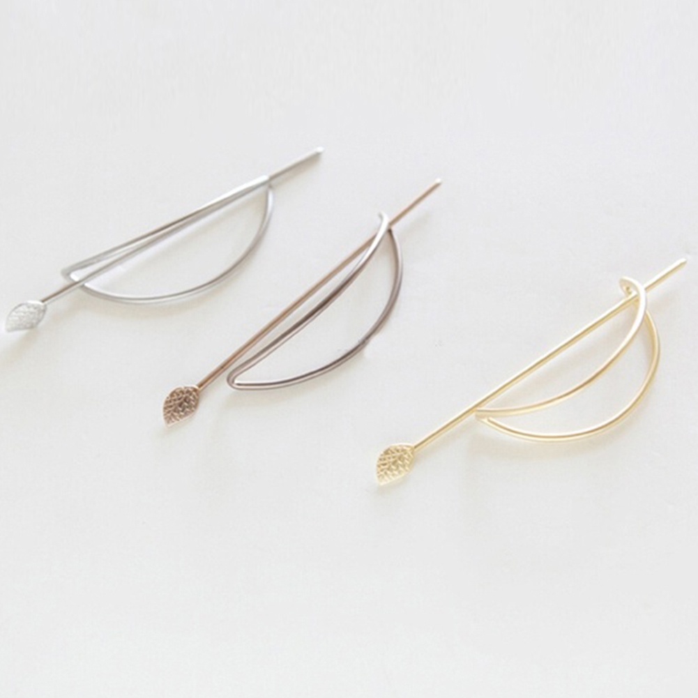 Kẹp Tóc Hình Chiếc Lá Rỗng Thời Trang Cho Nữ