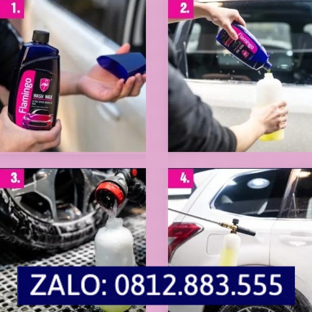 [ SALE SỐC ] Dung dịch nước rửa xe ô tô Flamingo F031 500ml