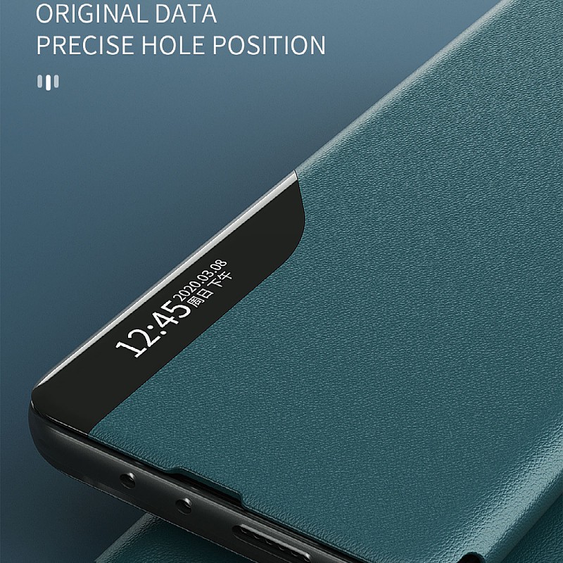 Vỏ Bao Da Điện Thoại Nắp Lật Nửa Mặt Hiển Thị Màn Hình Cho Samsung Galaxy Note8 Note9 Note10 pro Note20 Note20 + Ultra Ốp