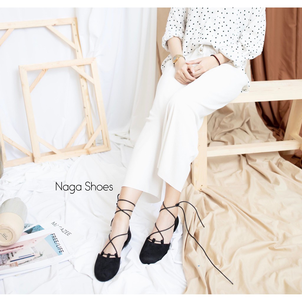 Búp bê NAGASHOES xỏ dây mũi tròn NAB27 | BigBuy360 - bigbuy360.vn