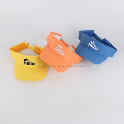 Mũ hở chóp họa tiết chữ HELLO thời trang hè chống nắng cho trẻ em