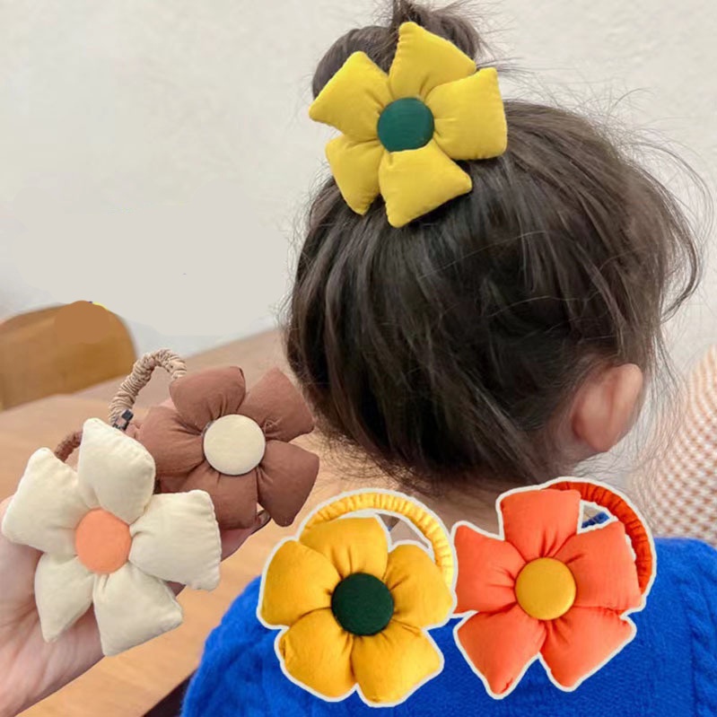 Dây buộc tóc chi tiết hoa đại dễ thương cho bé gái