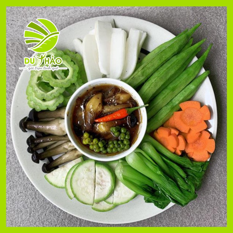 Đặc sản nấm mối đen kho tiêu ăn chay Phú Quốc 150g, thực phẩm chay ăn liền