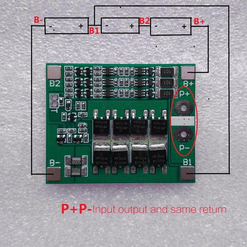 Mạch sạc xả và bảo vệ pin 3S 25A HX-3S-FL25A-A _M942