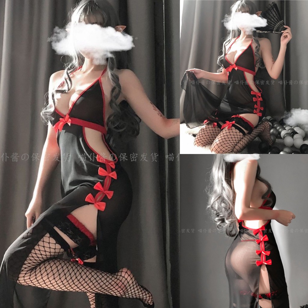 Đồ ngủ Cosplay Trung Hoa sườn xám sexy gợi cảm