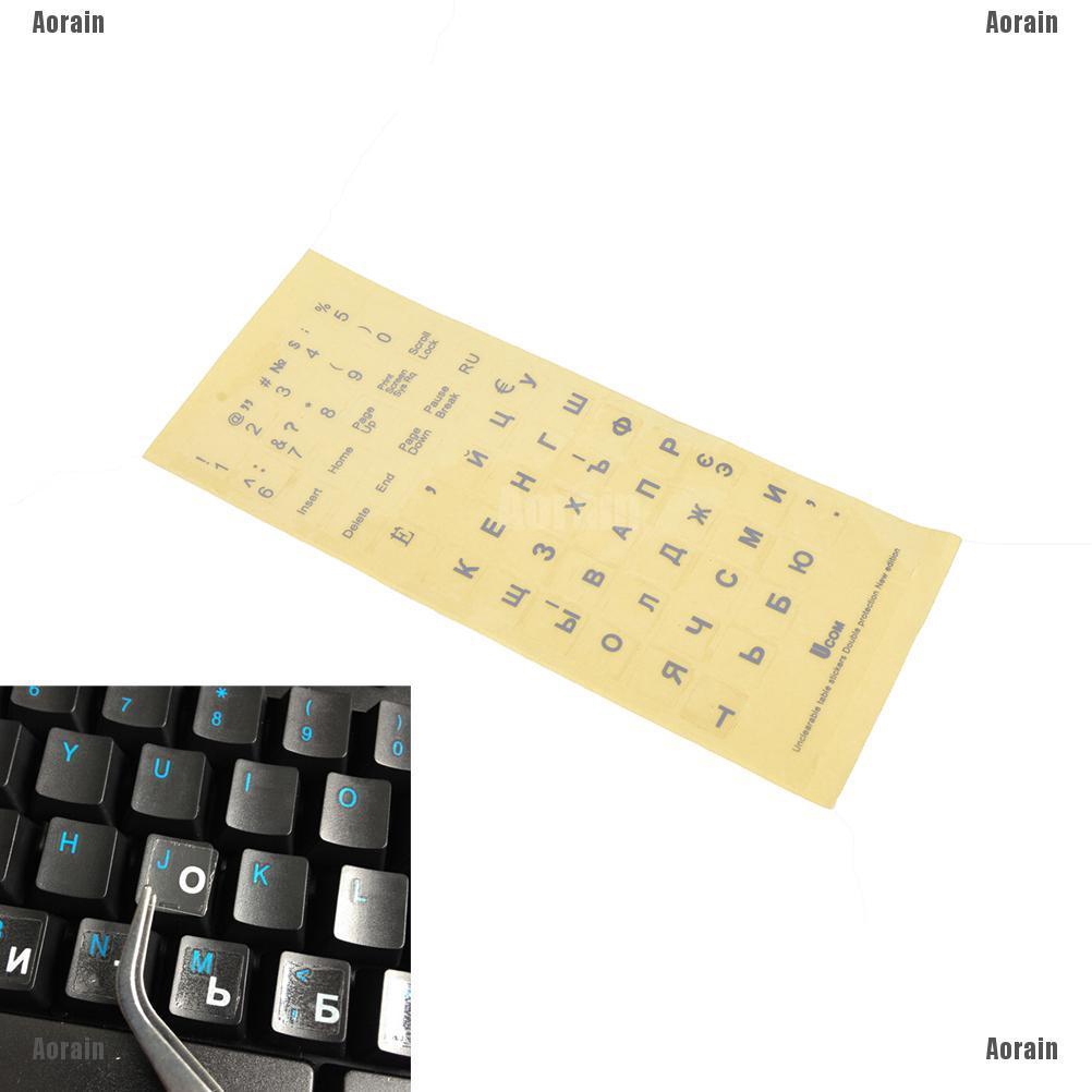 Miếng Dán Bàn Phím Trong Suốt In Chữ Tiếng Nga Cho laptop