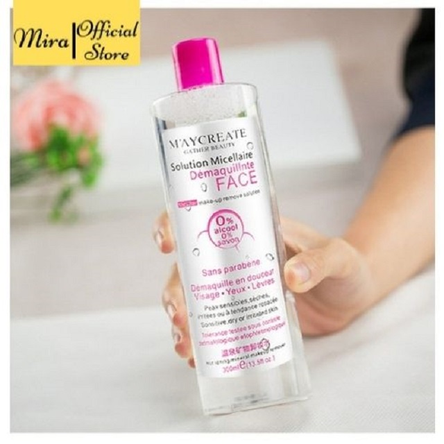 Nước Tẩy Trang MayCreate cho da nhạy cảm làm sạch sâu, sáng da và hồng da MiraaShop