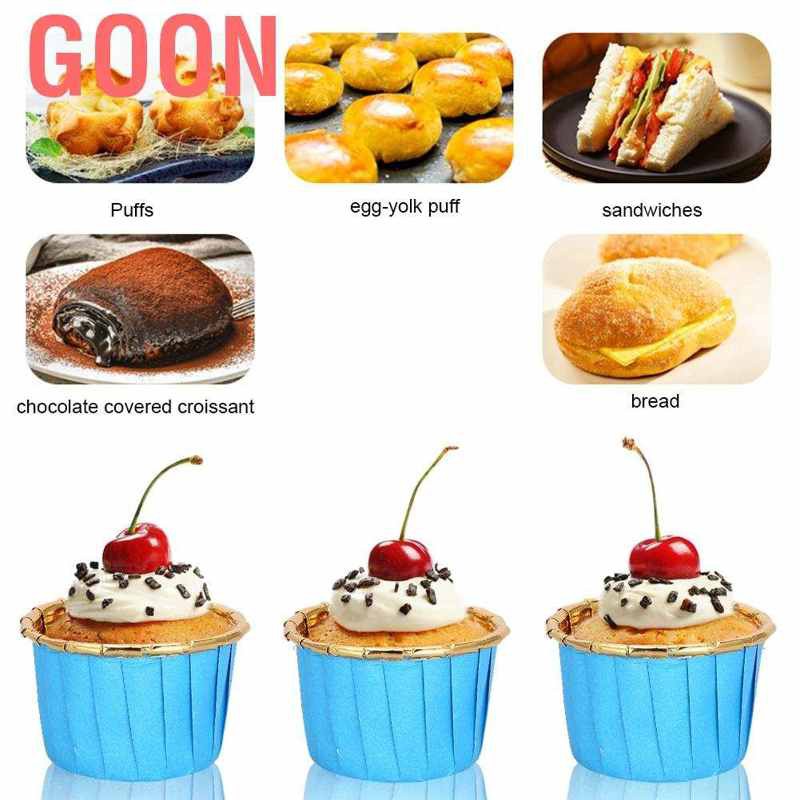 Khuôn làm bánh muffin chịu nhiệt trang trí tiện dụng